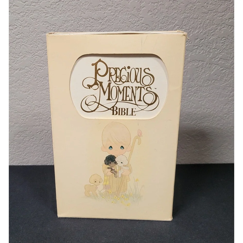 VTG 1985 Precious Moments Bible Hardcover NKJV with Original Box Clean Unmarked